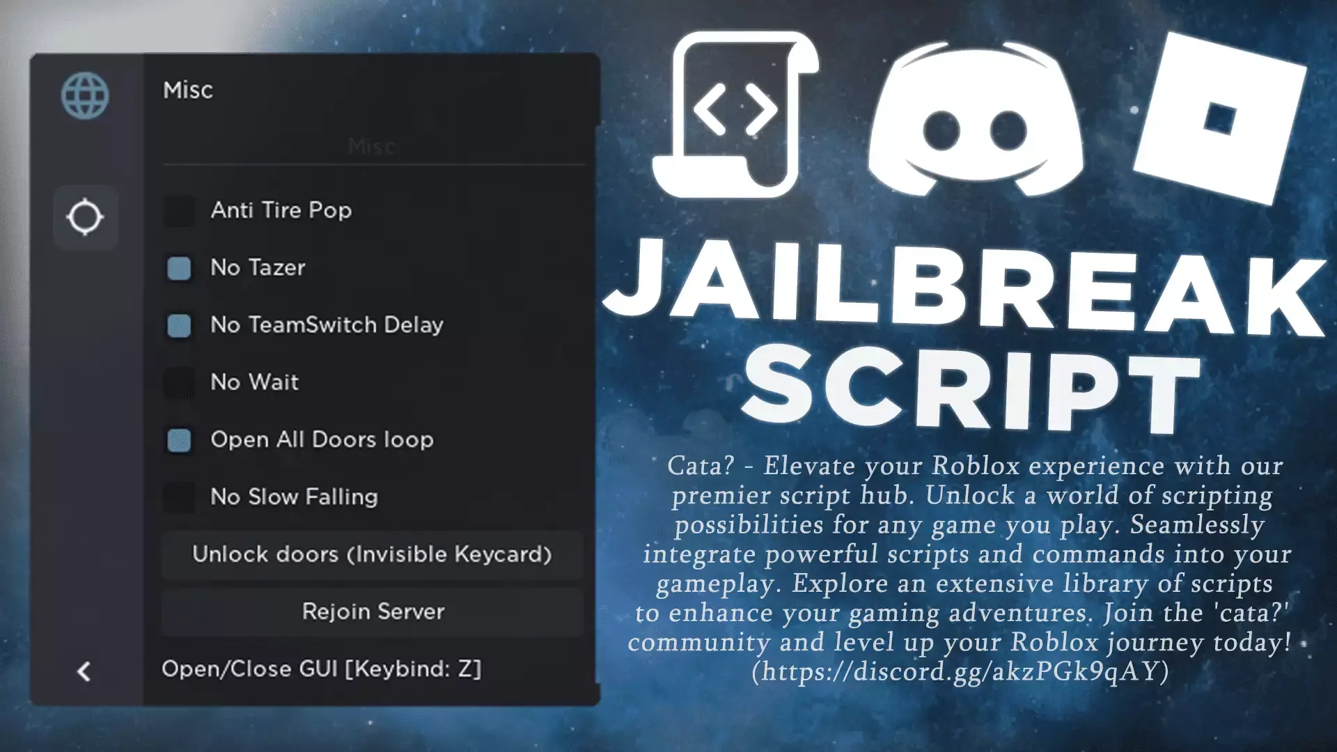 Jailbreak (Inf Nitro, Car Speed, Key Card)